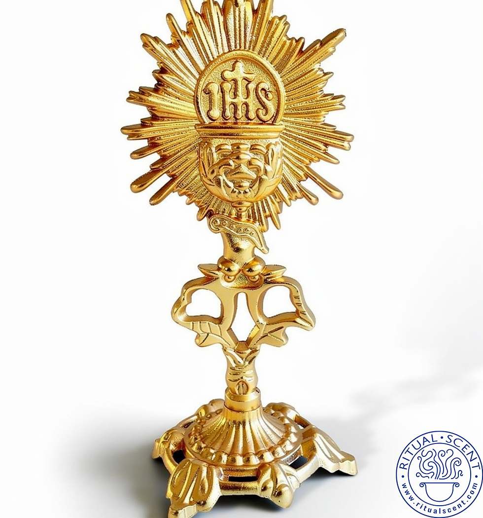 Thumbnail: Gold Monstrance Standing Altar Santísimo Dorado 12"