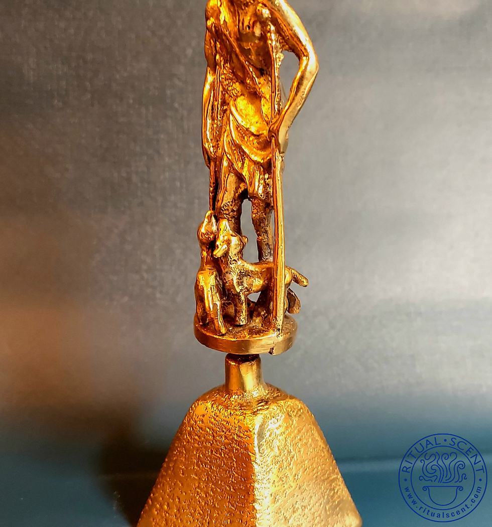 Thumbnail: Babalu Aye Brass Bell Statue