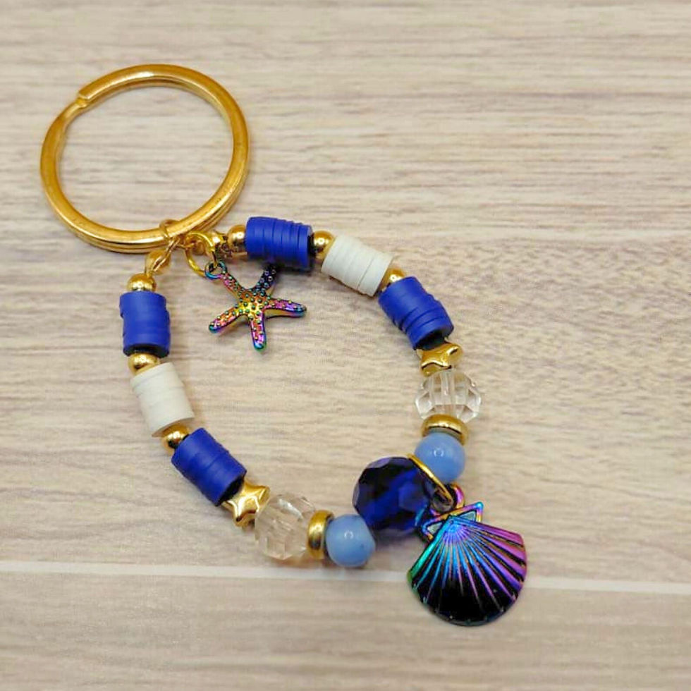 Thumbnail: Yemaya Beaded Keychain