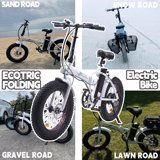 Thumbnail: Folding 20" Fat Tire Electric Bike 500W Hill Bicycle Pedal Assist