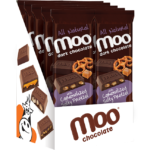 Thumbnail: Natural Dark Chocolate Caramelized Salty Pretzel Large Bars,  Box/14