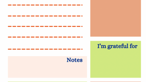 English / Irish weekly planner