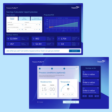 Two screenshots of the Tracerco Progiler™