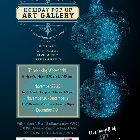 Rancho Cordova Holiday Pop Up Art Gallery