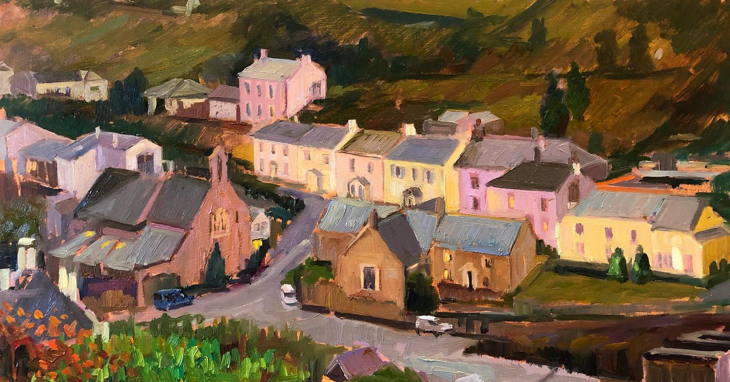 Noss Mayo from the hill above