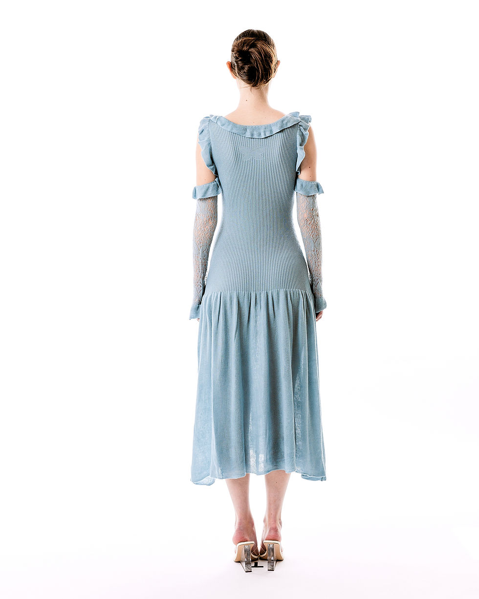 Thumbnail: Jane Lace Wave Dress (Short)