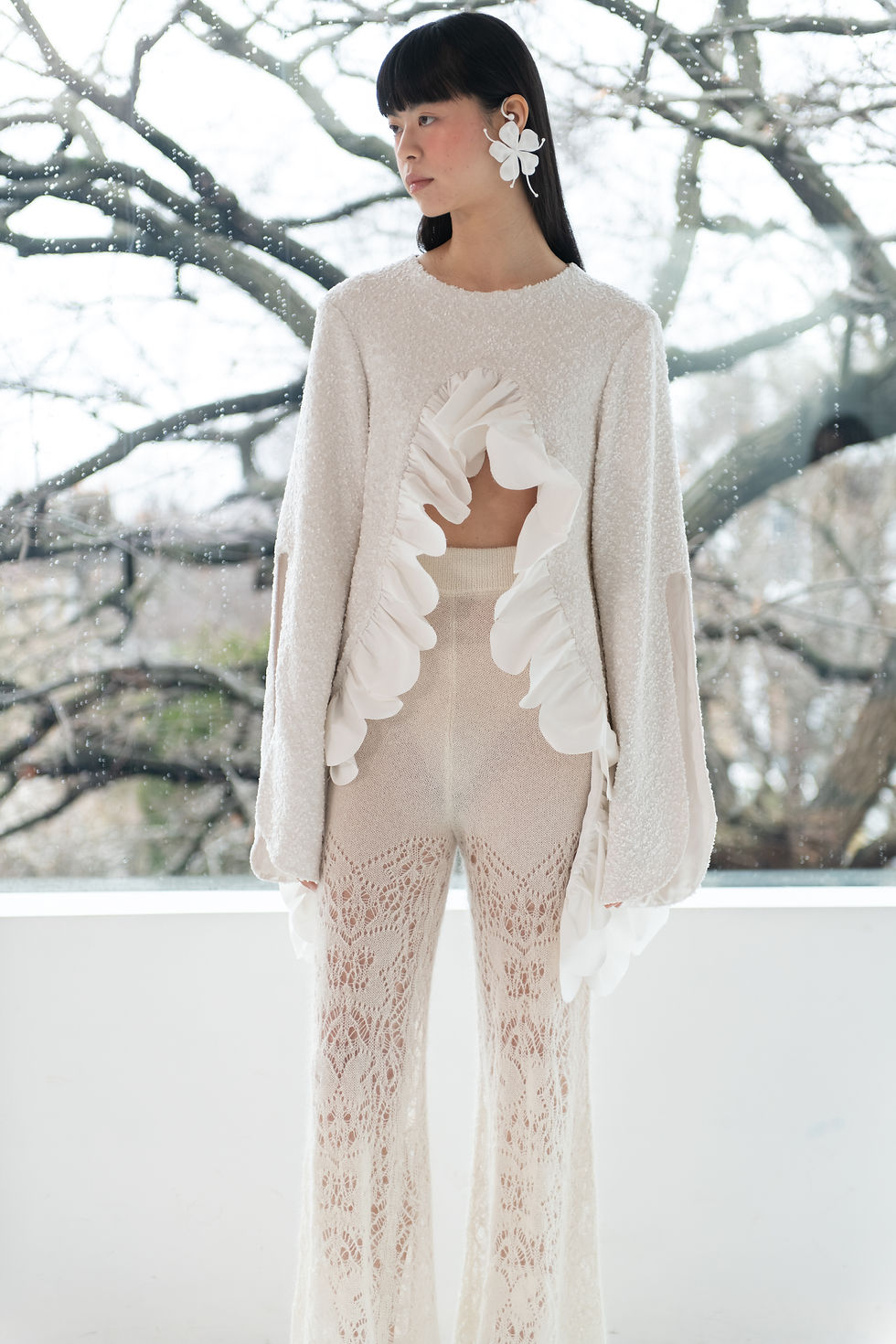 Thumbnail: Chou Knit Lace Trouser