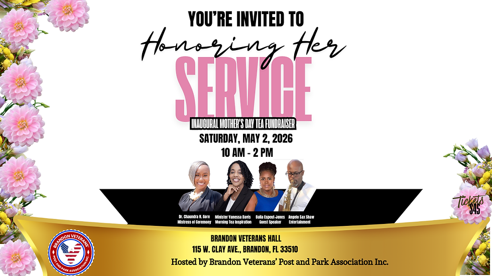 Honoring HER Service Mother's Day Tea Fundraiser