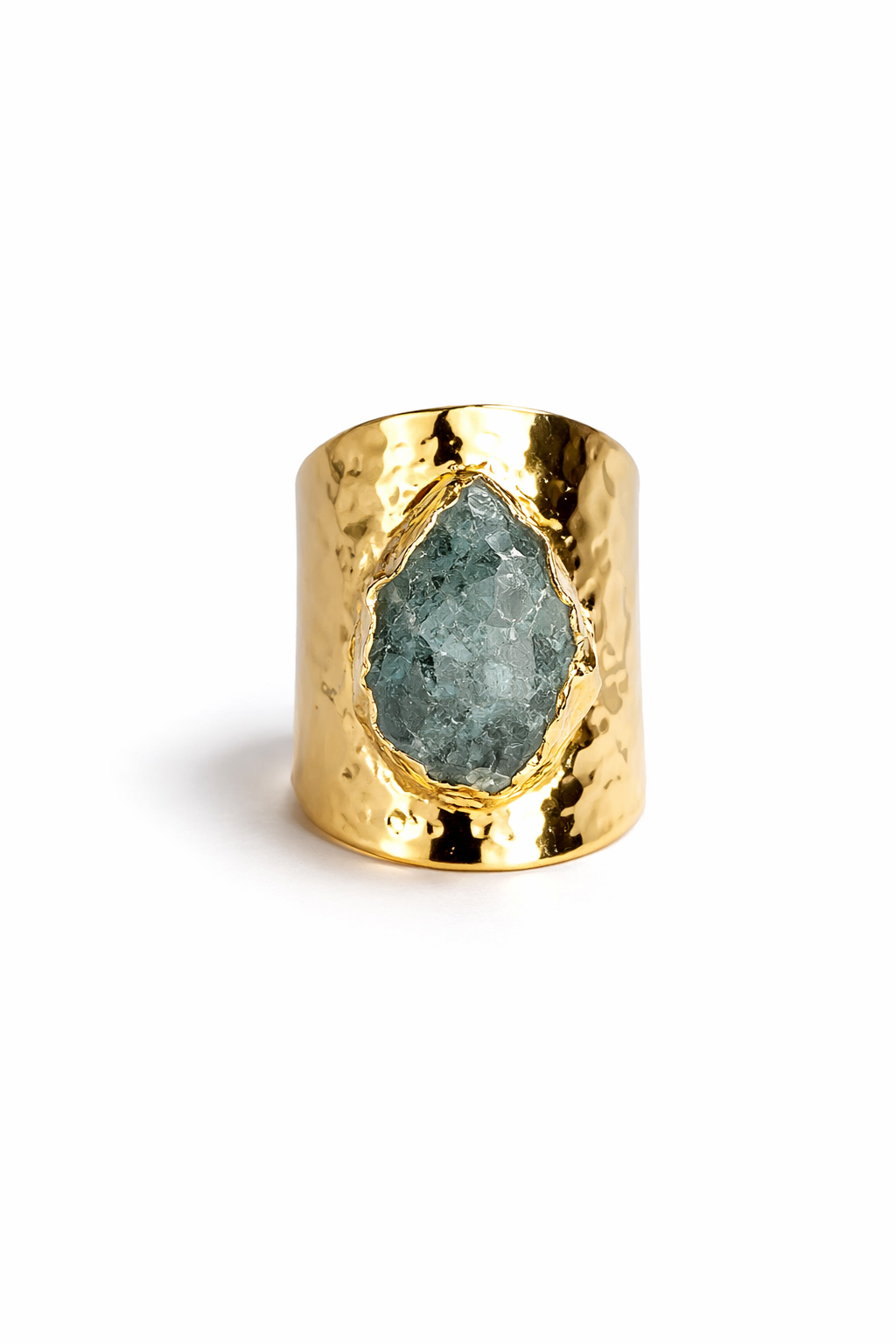 Anel atlas - pedra azul