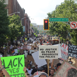 protesters in Atlanta, GA 