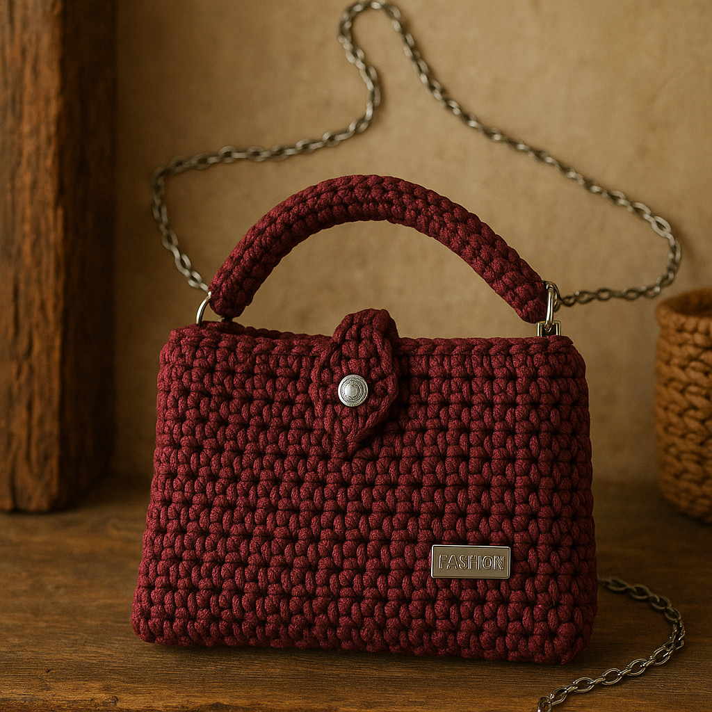 🍷 Bolso artesanal “Mini Vino”
