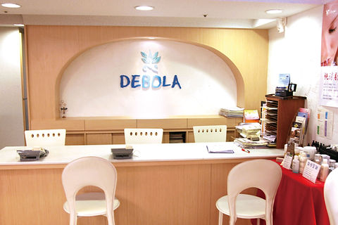 黛寶拉 Debola Spa 台北神旺館的櫃檯大廳區