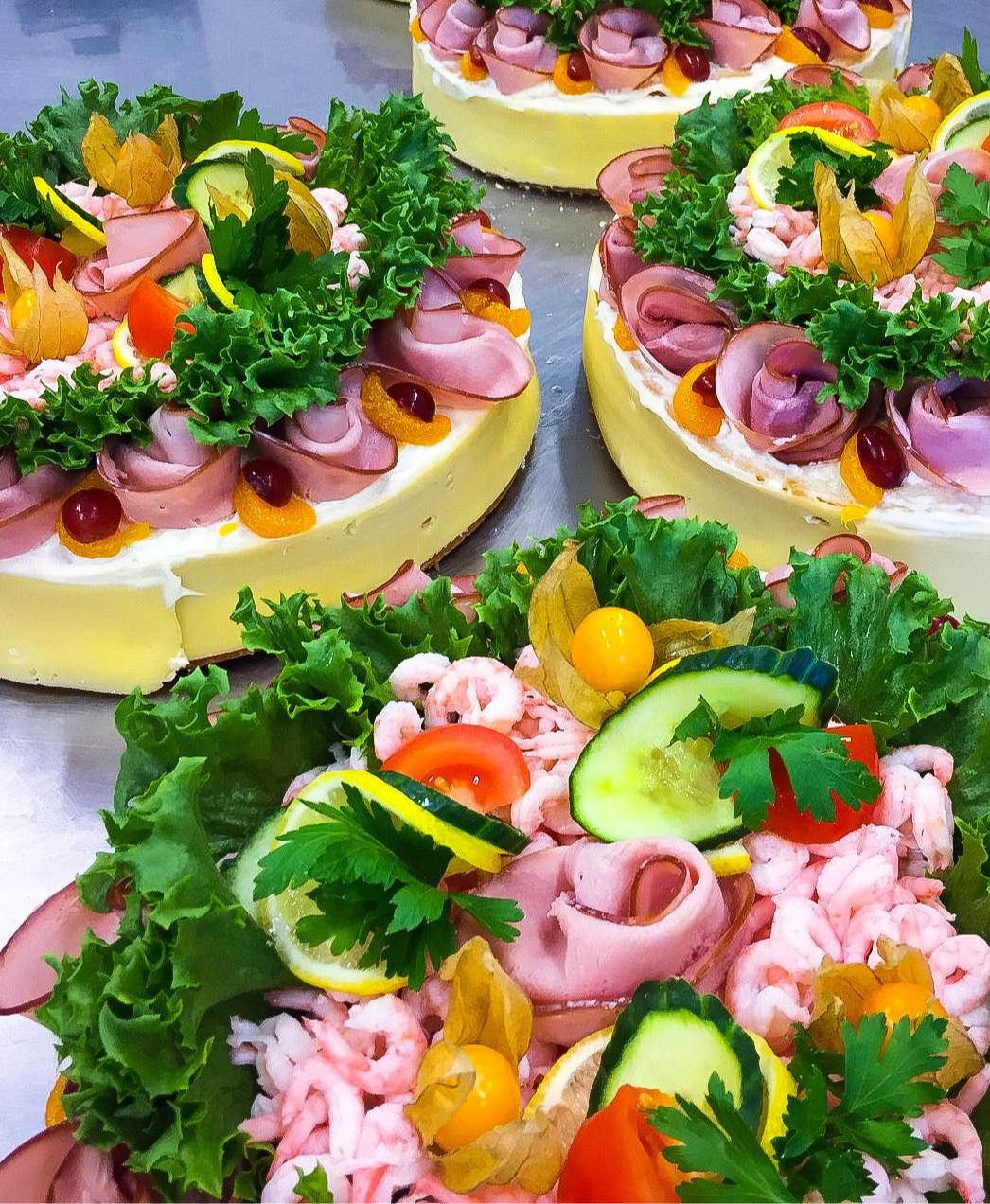 Arranged Food and Objects