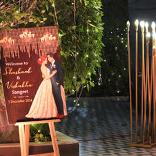 Couple welcome board – Haldi & Mehndi Decoration in Delhi NCR