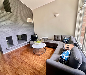 Cedrow Cottage fully furnished living room vacation holiday home house for rent monthly annually furnished close to high point university HPU furniture market cabin condo apartment hotel cabin home away from home near me