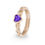 Thumbnail: of EverWith Ladies Petal Memorial Ashes Ring with Fine Crystals