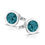 Thumbnail: See You Memorial Jewellery Round Cufflinks for Ashes/Hair/Fur (RL007SC)