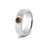 Thumbnail: See You Memorial Ashes Silver Patterned Band Ring (221SY)