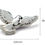 Thumbnail: In Memory Pins - Dove Silver Plated Funeral Keepsakes/Favour