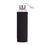 Miniatura: Garrafa Squeeze Vidro Infusor Inox Com Capa 550ml Preta