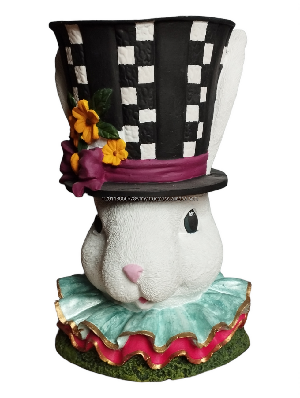 Thumbnail: Cute Rabbit Vase Statue Flower Pot