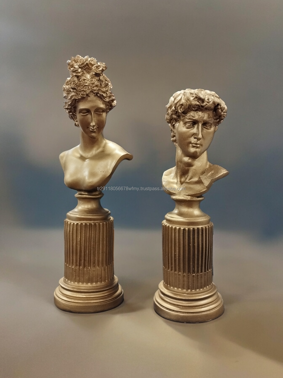 Thumbnail: Artemis Apollon Bust Statue Ancient Table Decor