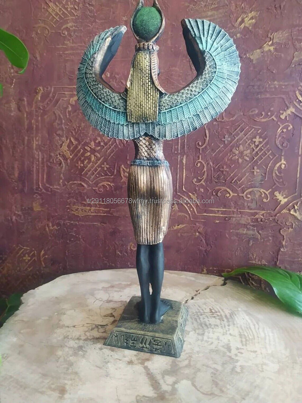 Thumbnail: ancient egyptian isis goddess statue