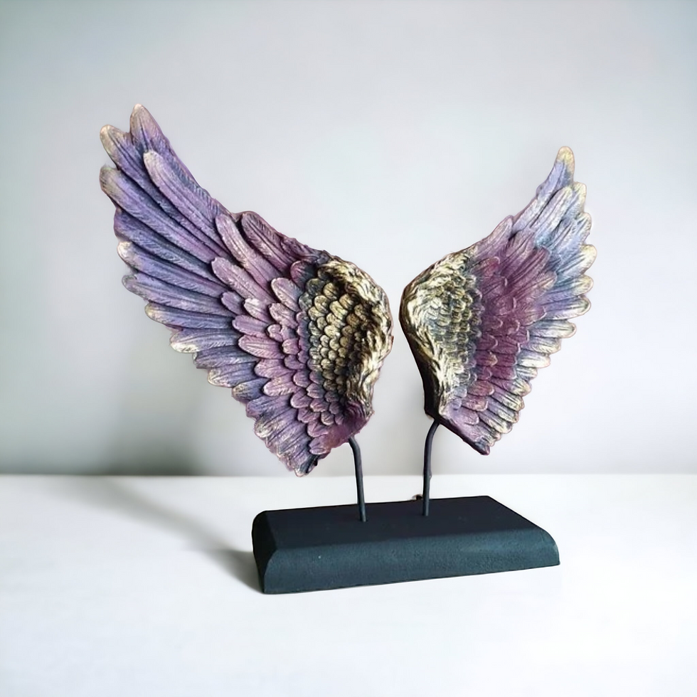 Thumbnail: Angel Wing Resin Statue Modern Shelf Decor