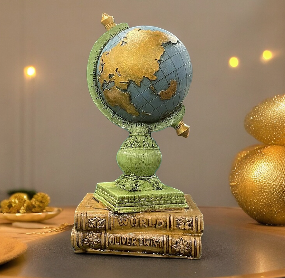 Thumbnail: Worl Globe Statue Luxury Home Table Decor