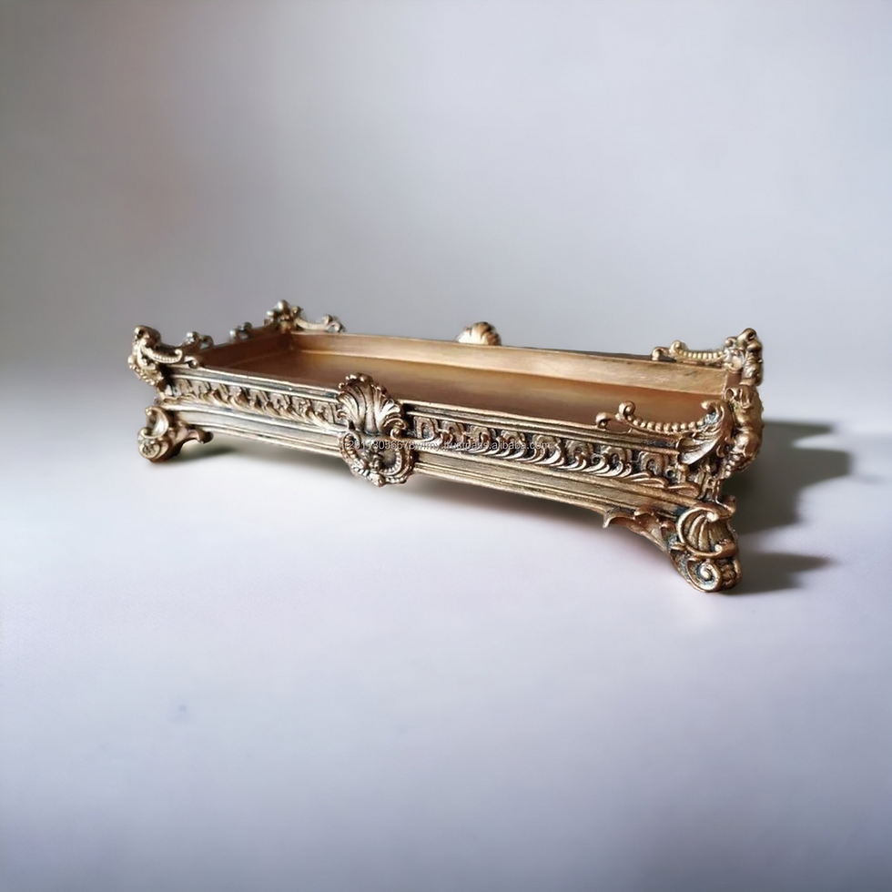 Thumbnail: Luxury Carved Trinket Tray for Table Decoration