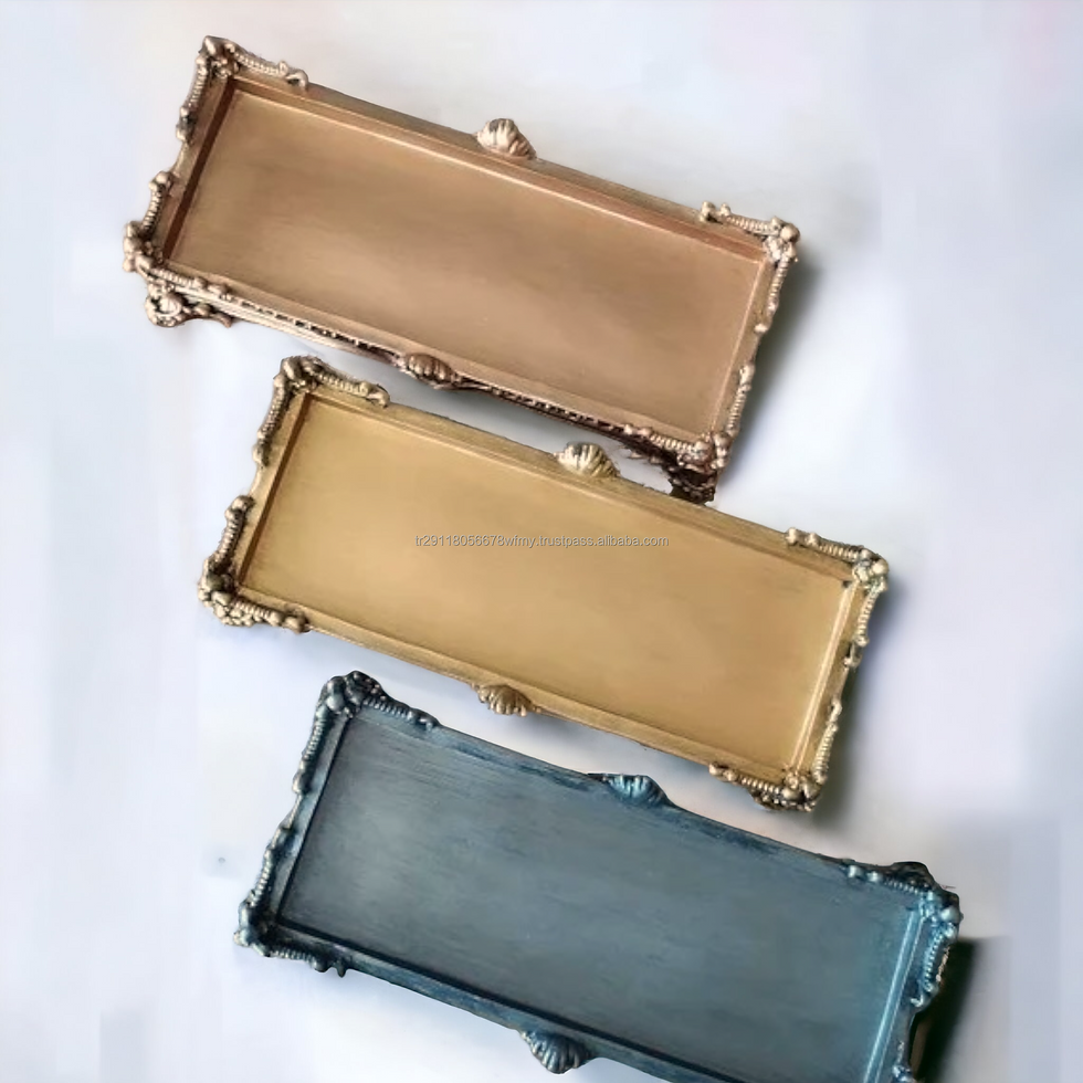 Thumbnail: Luxury Carved Trinket Tray for Table Decoration