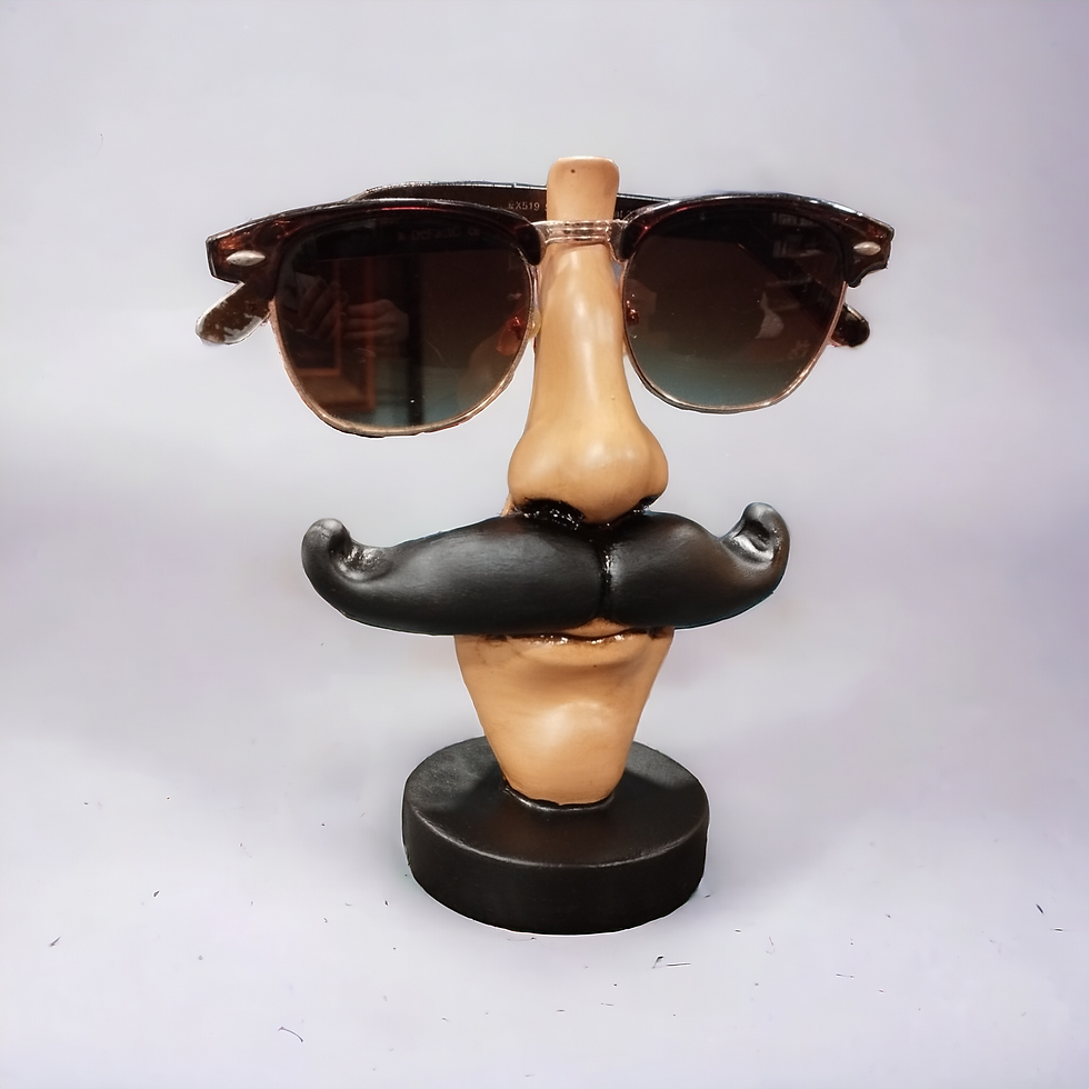 Thumbnail: Male Female Figurines Glasses Holder