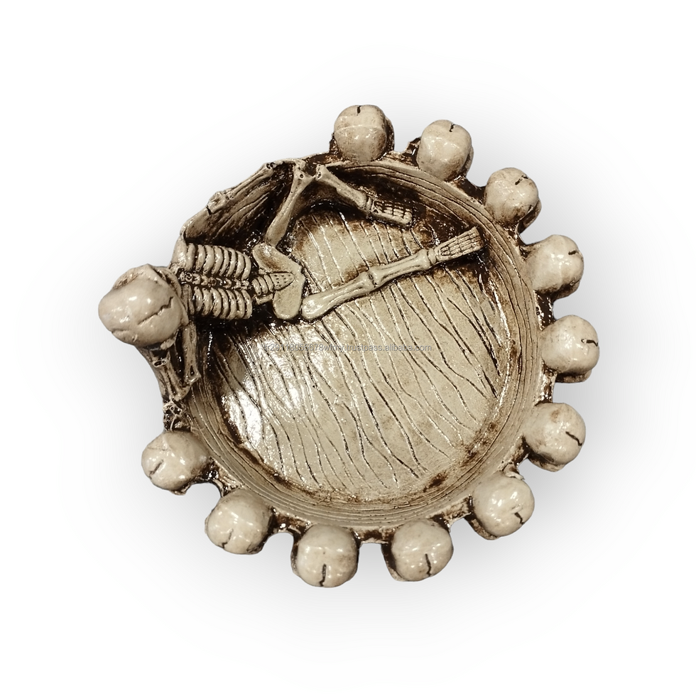 Thumbnail: Skeleton Ashtray Resin Ornament Unique Table Decor
