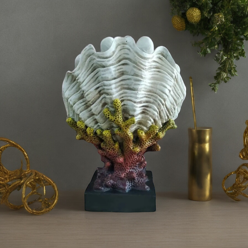 Thumbnail: Modern Seashell Vase on Tabletop