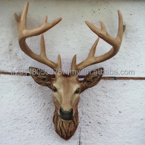 Thumbnail: Large Realistic Deer Statue for Wall Decoration
