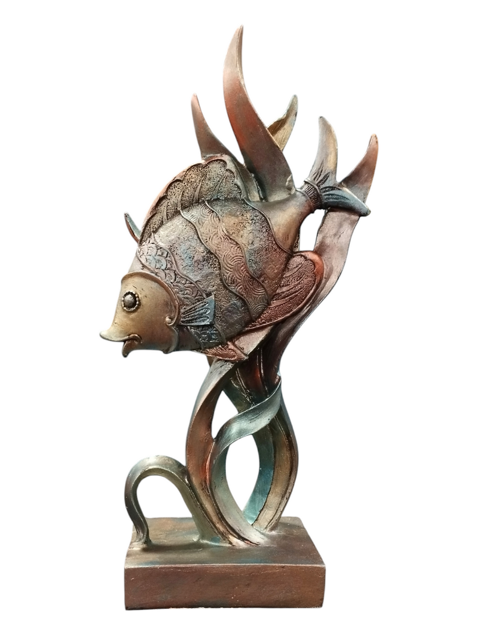 Thumbnail: Colorful Fish Statue Stylish Shelf Accessory Modern Decor