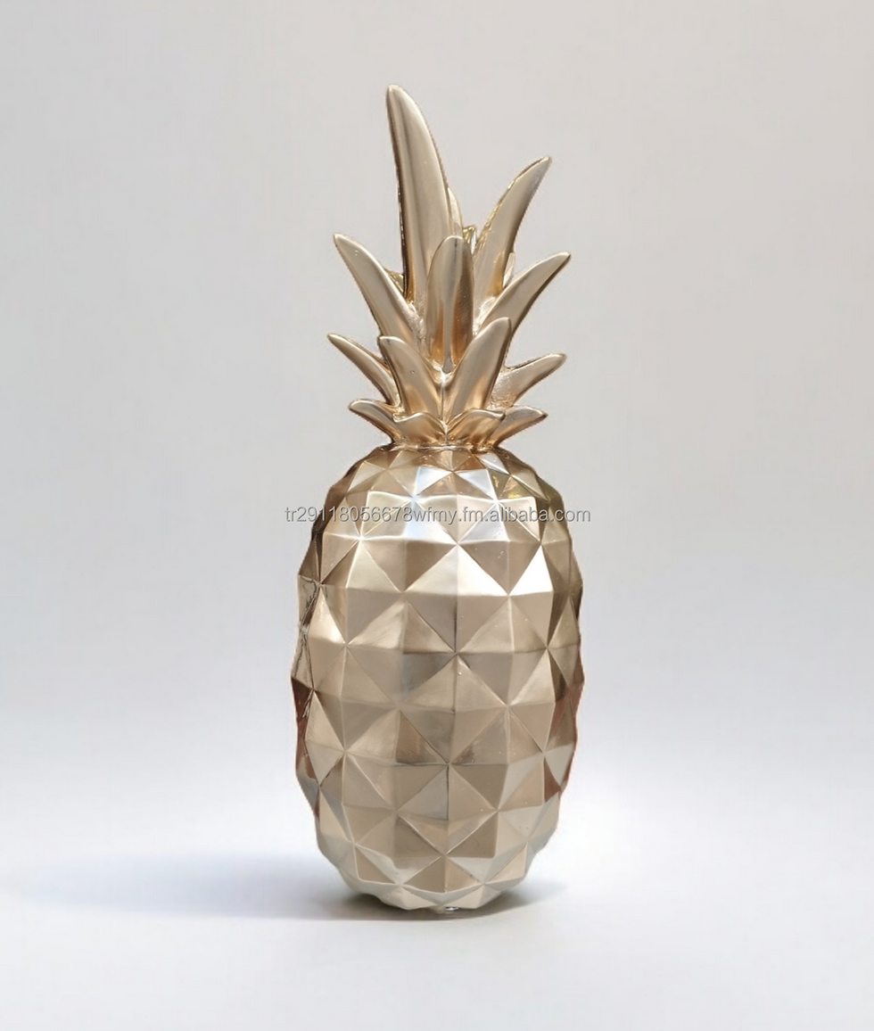 Thumbnail: Large Cubic Pineapple Gold Statue for Home