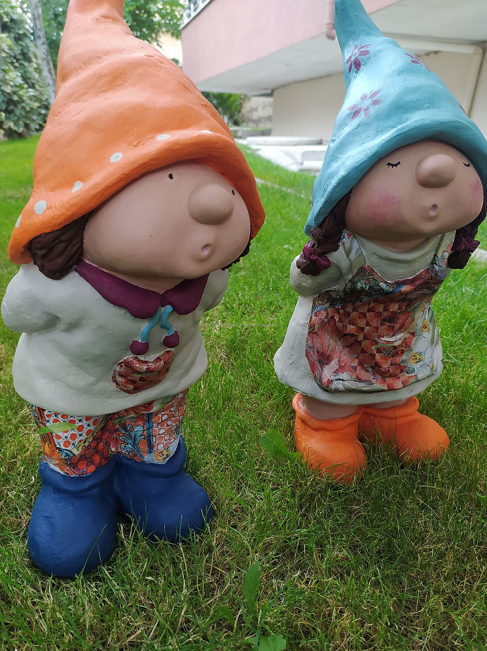 Thumbnail: Large Cute Garden Gnome Statues