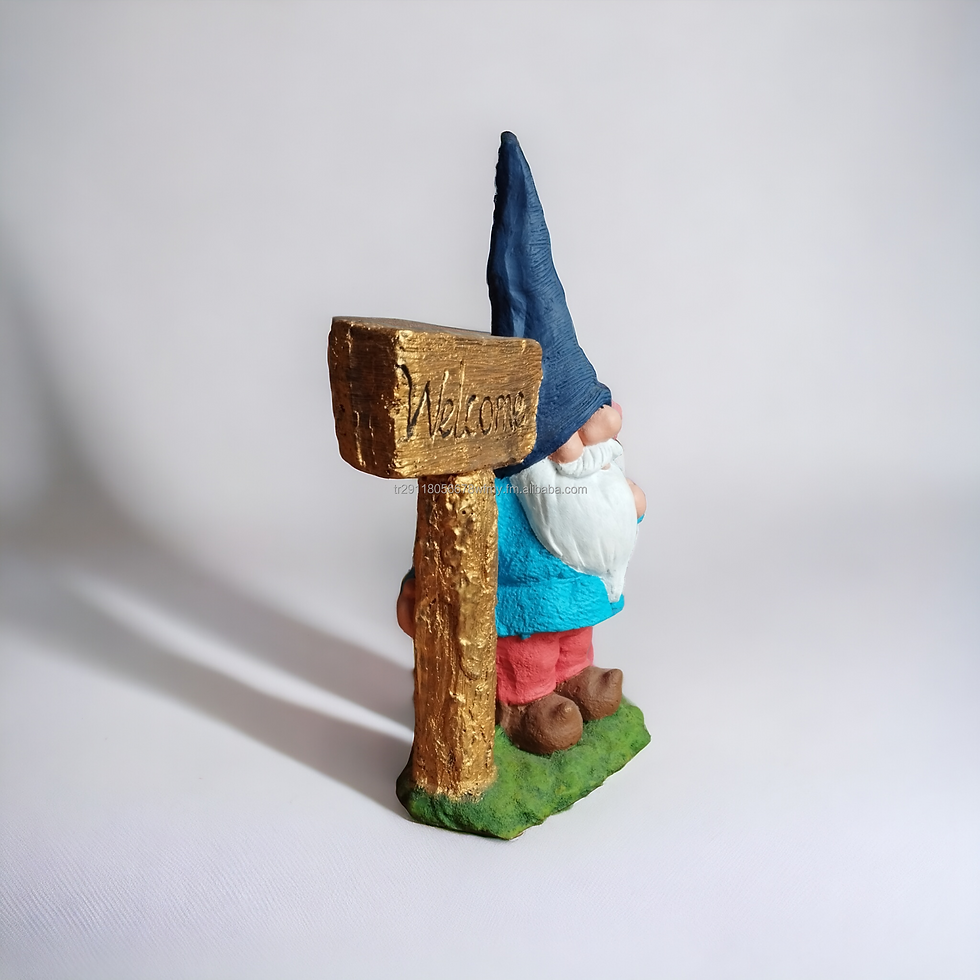 Thumbnail: Welcome Gnome Statue Indoor Outdoor Decor