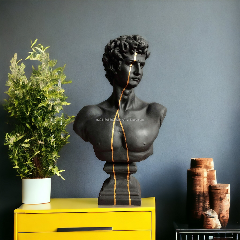 Thumbnail: Large David Bust Statue Modern Home Decoration