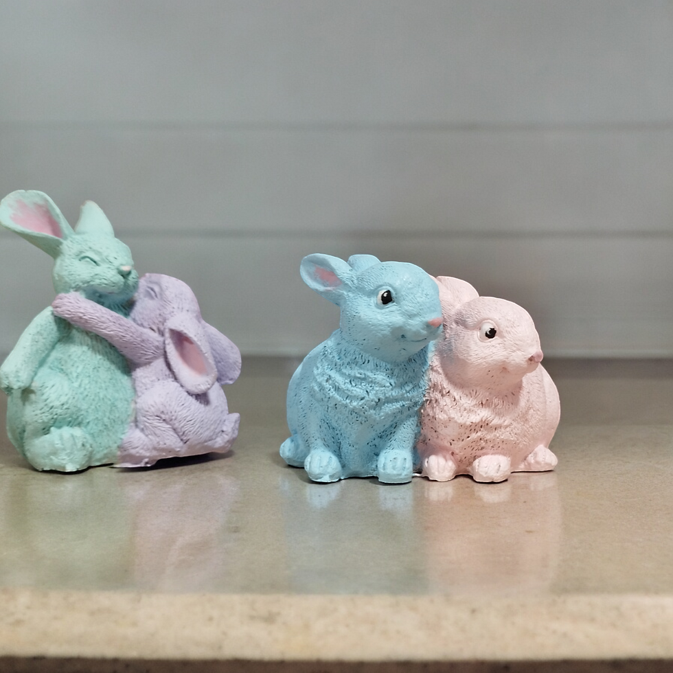 Mini Bunny Rabbit Ornament For Tabletop Decor