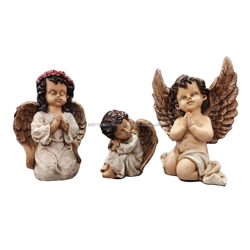 Mini Angel Figurines Set Desk Decor