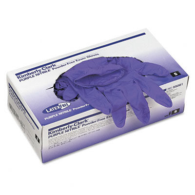Kimberley-Clark Safeskin Purple Nitrile Powder Free Exam gloves. Read my post on getting rid of white cotton gloves for museum use and switching to nitrile here.