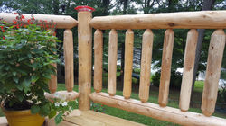 Log Rail Deck