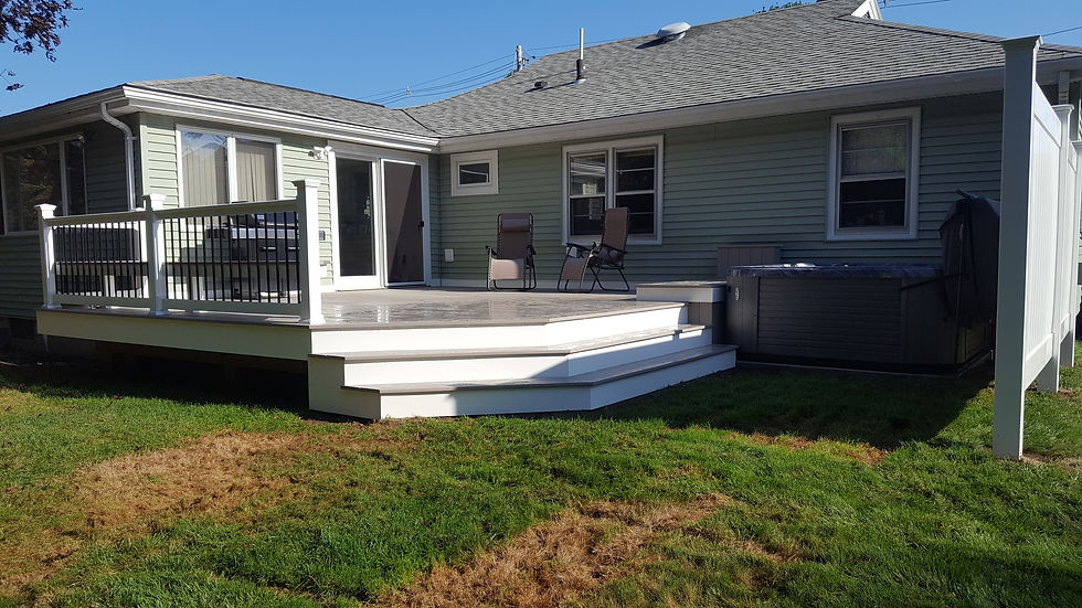 Composite Deck & Hot Tub