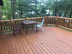 Log Rail Deck
