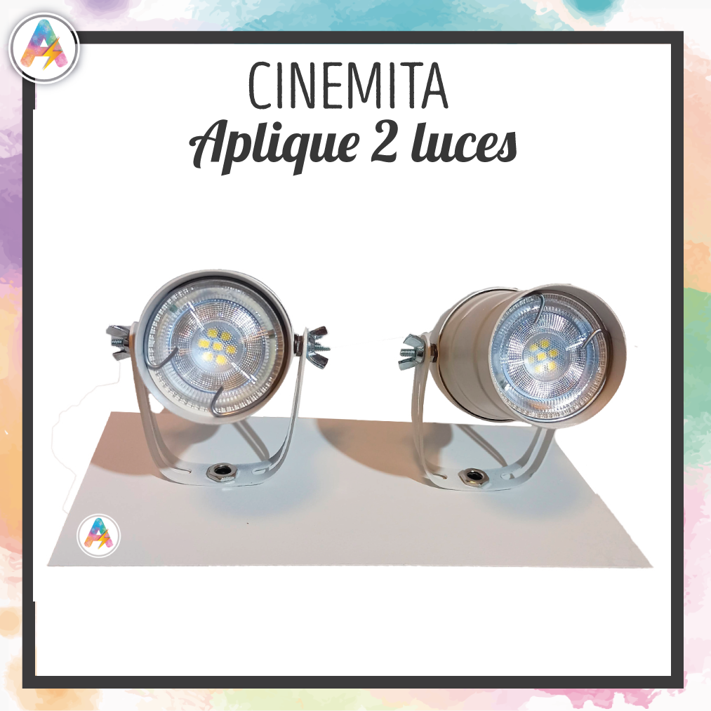 SPOT CINEMITA 2 LUCES C/BASE
