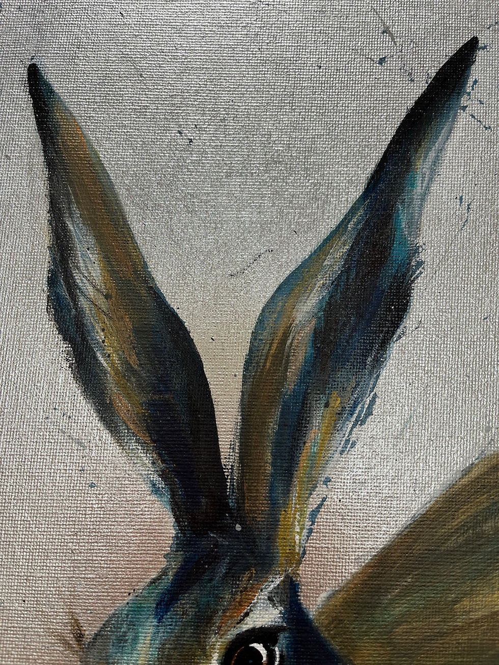 Thumbnail: Hare wall art - original