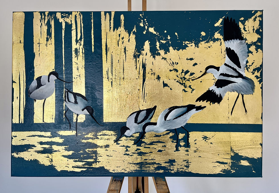 Thumbnail: "Avocet at Sunset"