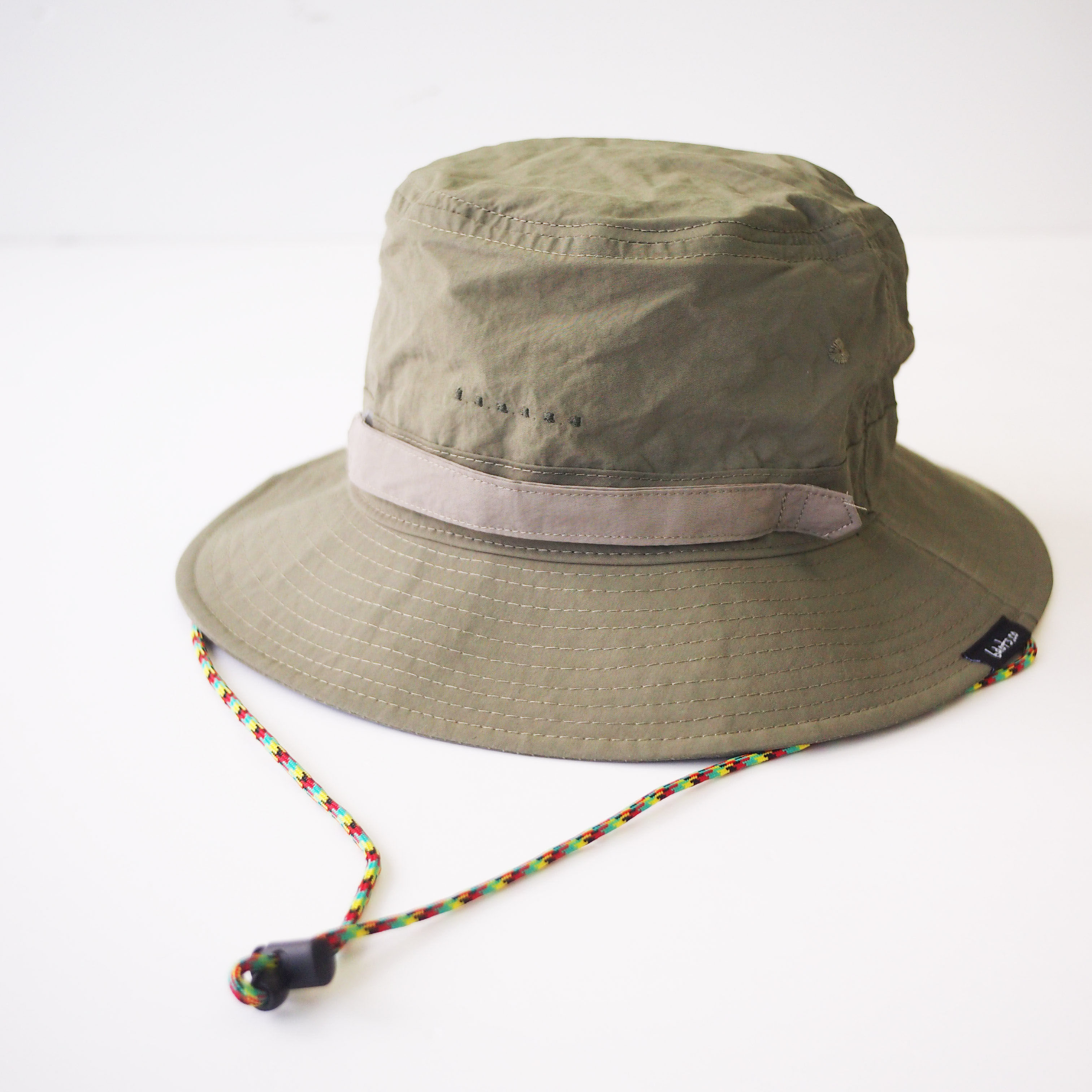 2 Tone Colours Foldable Bucket Hat with Removable chin cord (Green)